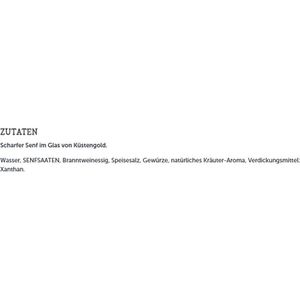 Produktbild für Senf Küstengold scharf, fein