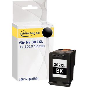 Tinte Böttcher-AG für HP 302XL, F6U68AE, schwarz