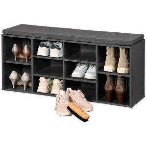 Produktbild für Schuhbank Kesper 15923, grau, aus Holz
