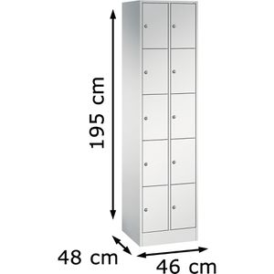 Produktbild für Schließfachschrank CP-Möbel Serie 8070, lichtgrau