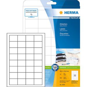 Universaletiketten Herma 4200 Premium, weiß