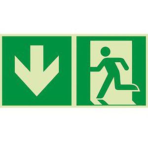 Hinweisschild Abtec ISO 7010 E001+E005 Folie