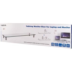 Produktbild für Monitorständer LogiLink BP0060, Glas/Metall