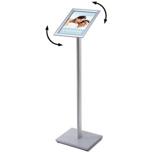 Produktbild für Infoständer Showdown-Displays aus Aluminium, silber, A4