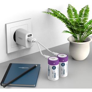 Produktbild für Akku Ansmann 1313-0004, 1,5 V, 2300 mAh