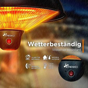 Produktbild für Heizstrahler Tresko TDCHSL-003, outdoor