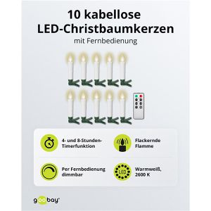 Produktbild für Christbaumkerzen Goobay 77753