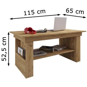 Produktbild für Couchtisch VCM Kobila 915187, aus Holz, eiche