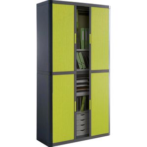 Rollladenschrank Paperflow aus Metall und Kunststoff
