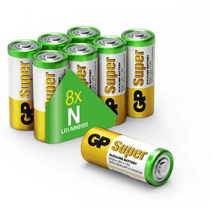 GP Batterien Batteries Super, Lady, N, LR1, 1,5 V, 8 Stück