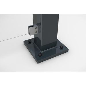 Produktbild für Personenunterstand WSM Passau P12, anthrazit, aus Metall