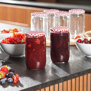 Produktbild für Einmachglas Böttcher-AG Karodesign, mit Schraubdeckel