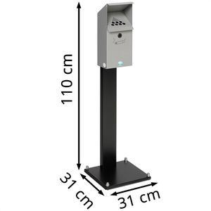 Produktbild für Aschenbecher VAR WH41, 12085, für Outdoor, mit Dach
