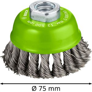 Produktbild für Drahtbürste Bosch Pro gezopft, Topfbürste