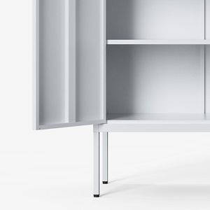 Produktbild für Highboard FlexiSpot CB10B-Standard, weiß aus Metall