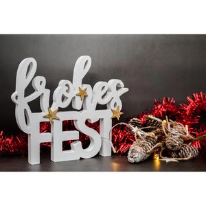 Produktbild für Weihnachtsdeko Heitmann-Deco 1008736, Frohes Fest