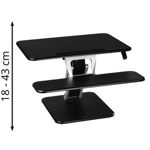 Schreibtischaufsatz Hama 00095823, M, schwarz