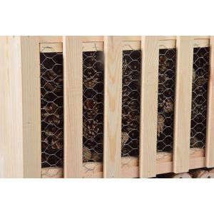 Produktbild für Insektenhotel dobar XXL, mit Standfüßen, aus Holz
