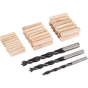 Holzdübel Silverline 675264, Set