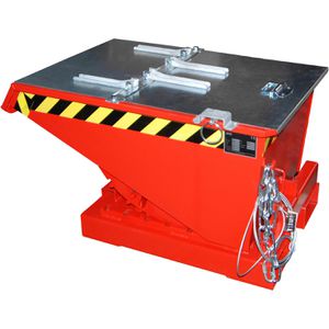 Produktbild für Kippbehälter-Deckel BAUER 4498-07-0800, aus verzinktem Stahl