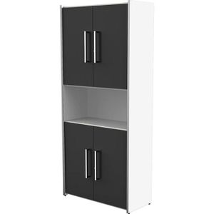 Kombischrank Kerkmann Move 3, anthrazit / weiß