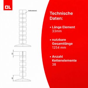 Produktbild für Kabelführung Oskar-Lehmann KUBA 1, zum Anschrauben, silber