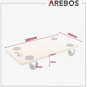 Produktbild für Möbelroller Arebos Kunststoffrollen
