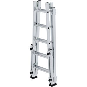 Produktbild für Stehleiter MUNK 33510, nivello-Leiterfüße, beidseitig begehbar
