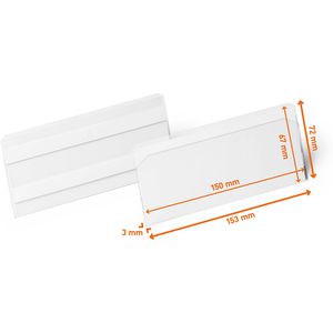 Produktbild für Kennzeichnungstasche Durable 118119, 150 x 67mm