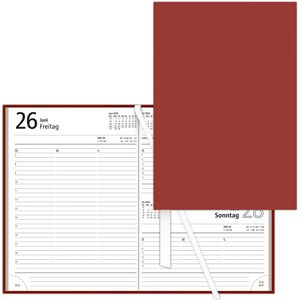 Produktbild für Buchkalender Zettler 873, rot, Jahr 2026