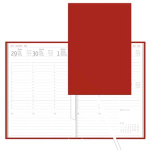 Buchkalender Zettler 873, rot, Jahr 2027