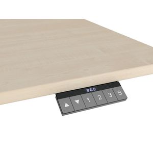 Produktbild für Schreibtisch Geramöbel Elevate Home, ahorn/silber