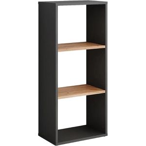 Bücherregal Vicco Orlando, anthrazit / eiche