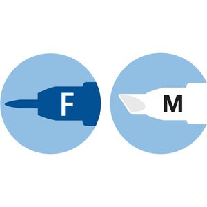 Produktbild für Tintenkiller Eberhard-Faber 582192 Neon Blau