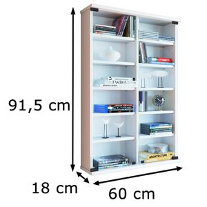 Produktbild für CD-Regal VCM Zuntisa, 912020, weiß