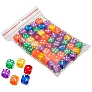 Produktbild für Würfel Philos 7272, transparent, bunt