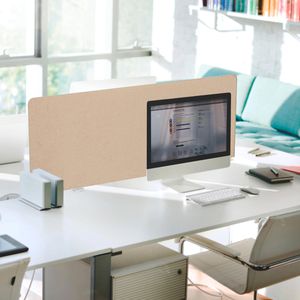 Produktbild für Tischtrennwand hJh-OFFICE 891016, beige
