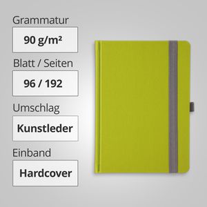 Produktbild für Notizbuch Geiger Organic-Book, recycling, Kunstleder Hardcover