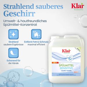 Produktbild für Spülmittel Klar EcoSensitive, ohne Duftstoffe, Konzentrat
