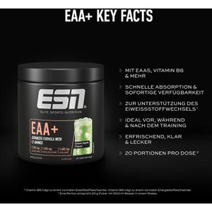 Produktbild für Aminosäuren ESN EAA+, Getränkepulver Green Apple