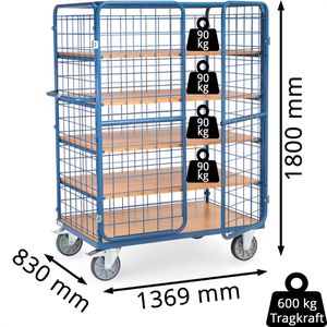 Produktbild für Etagenwagen Fetra Kastenwagen, 8583-3DE