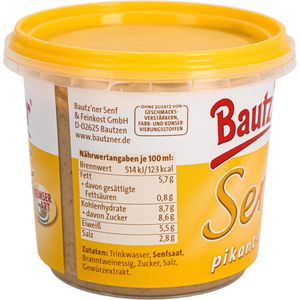 Produktbild für Senf Bautzner pikant-süß, körnig