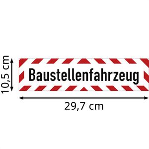 Produktbild für Fahrzeugkennzeichnung SafetyMarking Baustellenfahrzeug