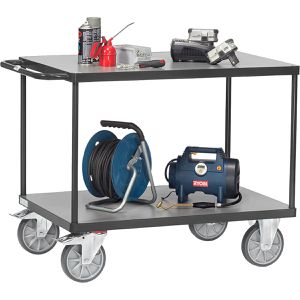 Produktbild für Tischwagen Fetra 2402-7016 Grey Edition, aus Metall &amp; Holz