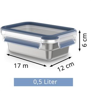Produktbild für Frischhaltedose Emsa Clip&amp;Close N1150300, aus Edelstahl
