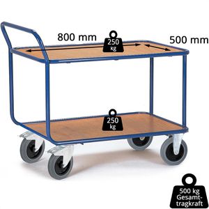 Produktbild für Tischwagen Rollcart 08-7215, aus Metall &amp; Holz