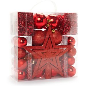 Produktbild für Weihnachtskugeln Heitmann-Deco 1008817, rot