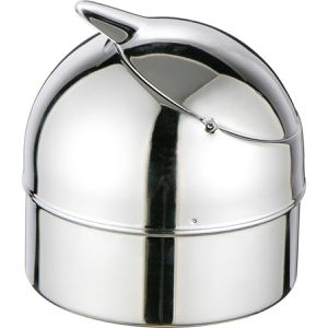 Produktbild für Aschenbecher Böttcher-AG silber, Indoor &amp; Outdoor, mit Deckel