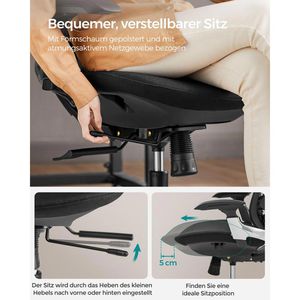 Produktbild für Bürostuhl Songmics OBN068B01