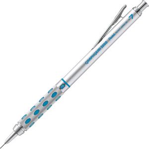 Druckbleistift Pentel GraphGear 1000, silber, Edelstahl